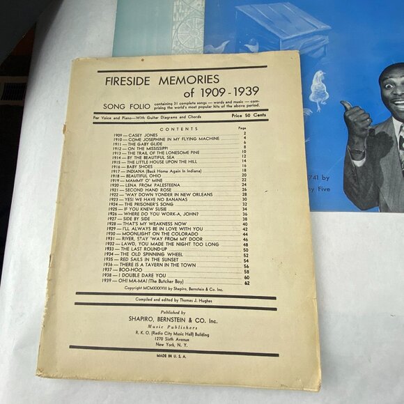 Vintage Music and Lyric Sheets Books Mixed Lot of 11 - Picture 6 of 10